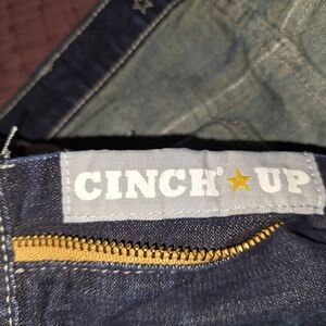 Cinch Blue Bootcut Jeans with Selvedge Detailing